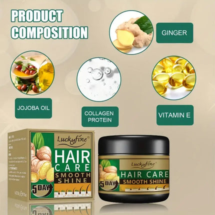 Ginger Hair Cream Thick Hair Deep Cleaning And Smoothing Hair Repair Dry Hair And Frizz Hair Care Cream - Premium  from FRANTZDOL STORE  - Just $4.48! Shop now at FRANTZDOL STORE 