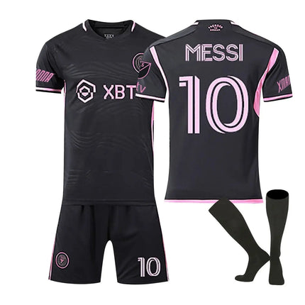 Inter Miami Messi No10 Football Kit Home Match Football Jersey Tracksuit Shirts Shorts And Socks Set For Kids And Men Kids Football Jersey Set Jerseys Sweat Suit Tracksuit Training Outfits - Image #5