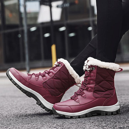 Women's Fashion Casual High-top Snow Boots HEBDO STORE