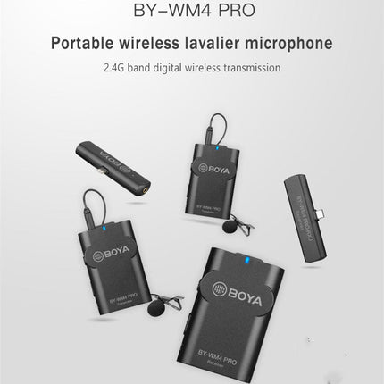 WM4PRO K3 Lavalier 2.4G Mini Mobile Phone Wireless Recording Microphone HEBDO STORE