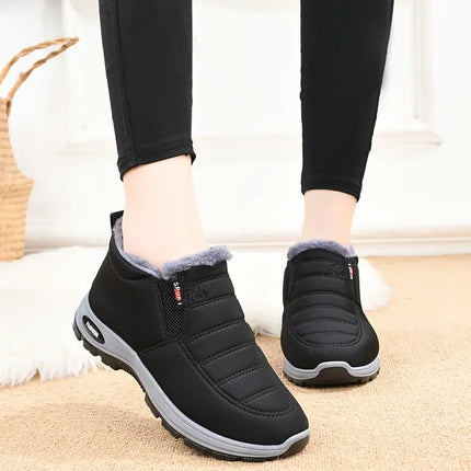 Women'S Thickened Fleece Shoes And Boots for Casual Wear. HEBDO