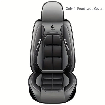 Luxury Faux Leather Car Seat Cover for Front Seat - Fit for Sedans, SUVs & Pickup Trucks - Durable, Comfortable & Stylish Vehicle Accessory, Front Car Seat Covers HEBDO