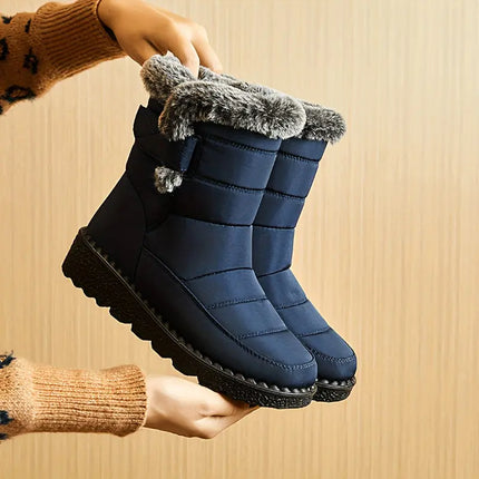 Women's Winter Fleece Snow Boots HEBDO