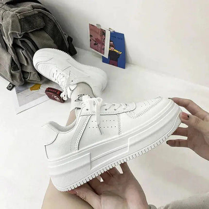 Women's sports shoes Women Sneakers Fashion Shoes spring Trend Casual Sneakers Female Comfort White Vulcanized Platform Shoes 41 - Image #4