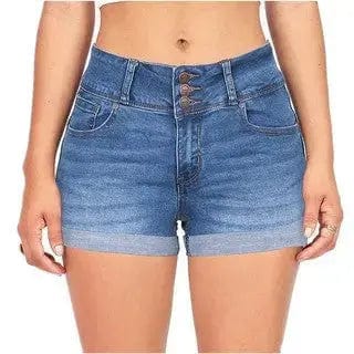 Waist-tight Denim Elastic Color Cloth Shorts Hot Pants Women - Image #8