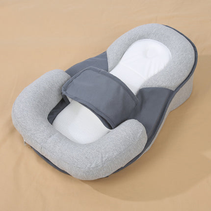 Newborn Kids Baby Pillow Safe Cotton Cushion Prevent Flat Infant Head Shape Sleep Pod Anti Roll Crib Nest Bedding Feeding HEBDO STORE