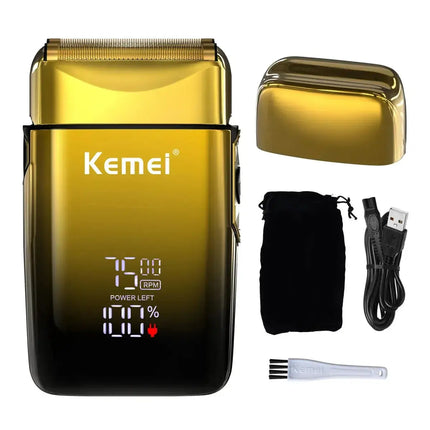 Kemei TX10 New Electric Shaver with LED Display Screen Rechargeable Hair Beard Razor Bald Head Shaving for Men - Premium  from FRANTZDOL STORE  - Just $35! Shop now at FRANTZDOL STORE 