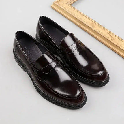 Italian Luxury Genuine Leather Men's Formal Shoes Handmade Quality Designer Comfortable 2023 Wedding Social Business Loafers Man - Premium  from FRANTZDOL STORE  - Just $135! Shop now at FRANTZDOL STORE 