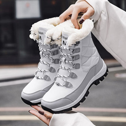 Women's Fashion Casual High-top Snow Boots HEBDO STORE