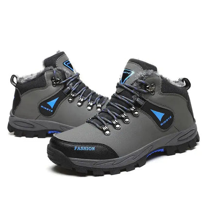 Outdoor Hiking Boots Men Waterproof Snow Boots With Fur Plus Size 39-47 - Premium  from FRANTZDOL STORE  - Just $42.05! Shop now at FRANTZDOL STORE 