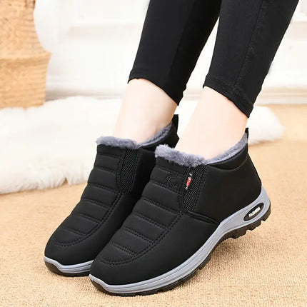 Women'S Thickened Fleece Shoes And Boots for Casual Wear. HEBDO