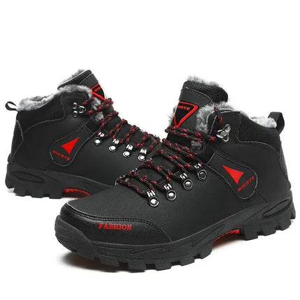 Outdoor Hiking Boots Men Waterproof Snow Boots With Fur Plus Size 39-47 - Premium  from FRANTZDOL STORE  - Just $42.05! Shop now at FRANTZDOL STORE 