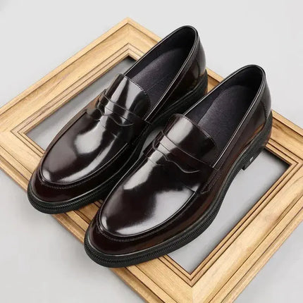 Italian Luxury Genuine Leather Men's Formal Shoes Handmade Quality Designer Comfortable 2023 Wedding Social Business Loafers Man - Premium  from FRANTZDOL STORE  - Just $135! Shop now at FRANTZDOL STORE 