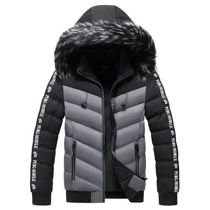 Winter Warm Jacket Men Parkas Fur Collar Hooded Thick Warm Cotton Outwear Male Windbreaker Brand Casual High-Quality Men Coat - Premium  from FRANTZDOL STORE  - Just $95! Shop now at FRANTZDOL STORE 