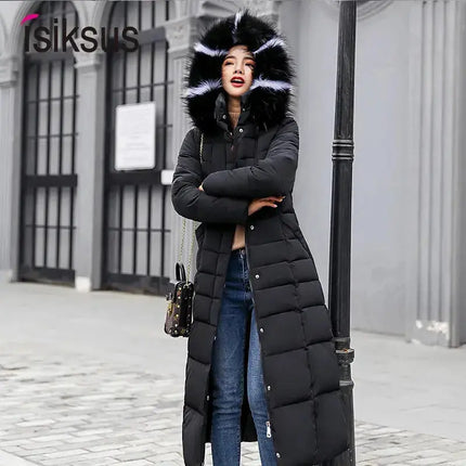 long Parkas korean style fashion quilted jacket women winter outfits 2023 Thicken Warm Long Coat Clothing Hooded Autumn Clothes - Premium  from FRANTZDOL STORE  - Just $80! Shop now at FRANTZDOL STORE 