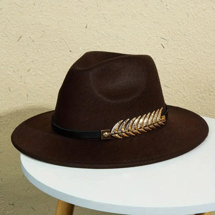 Wide-brimmed Hat For Men, Creative Men's Solid Color Charm Hat, Men's Hat - Premium  from FRANTZDOL STORE  - Just $32! Shop now at FRANTZDOL STORE 